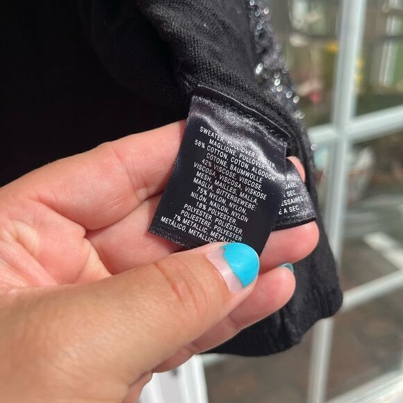 Anthropologie Knitted and Knotted Sequin Bauble Cardigan - Picture 2 of 7